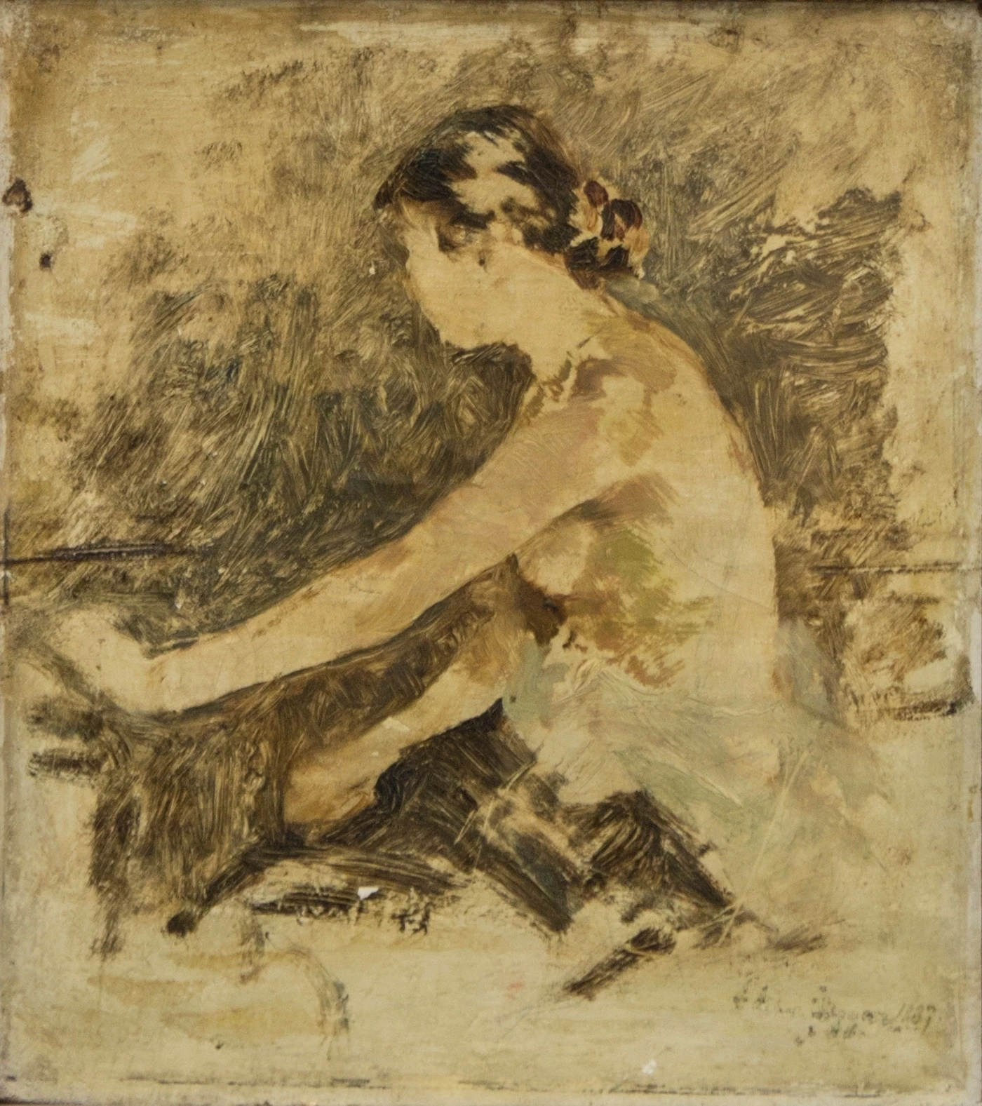1859-Christian Eggen - Nudo a mezzo busto